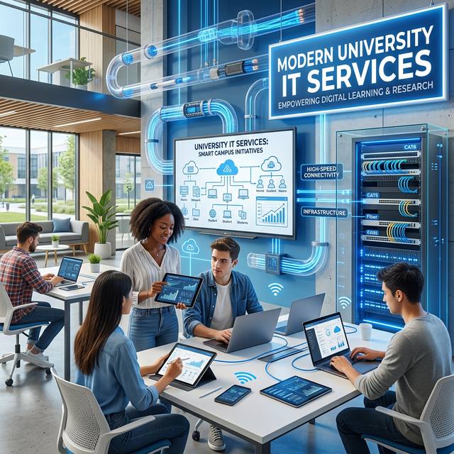 学生在现代化的智慧教室中使用互动设备学习