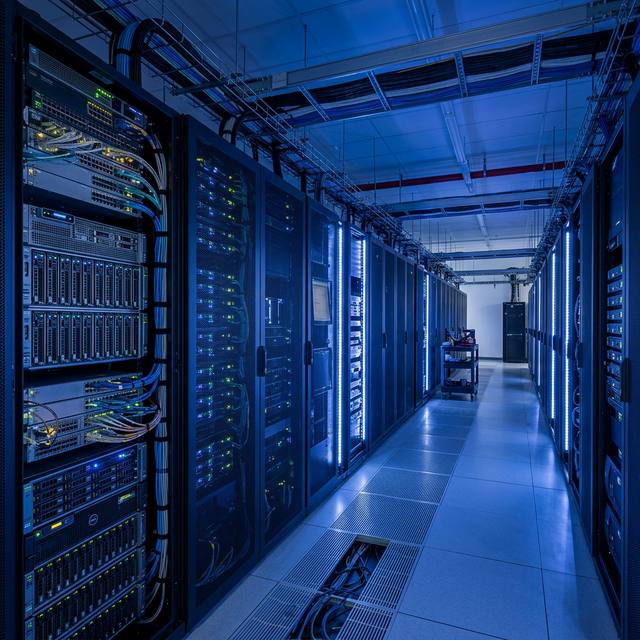 高性能服务器内部结构或现代化数据中心